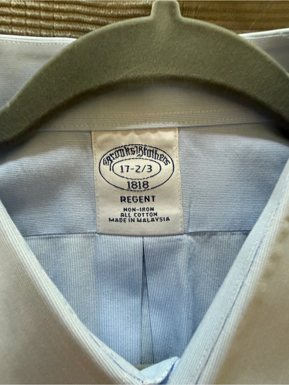 Brooks Brothers 1818 Regent Dress Shirt – Men’s 17 / 34-35 – 100% Cotton - Picture 5 of 9